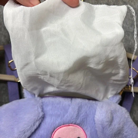 Sanrio Kuromi Plush‎ Backpack Shoulder Bag Plushie Kawaii Purple White - Picture 7 of 9